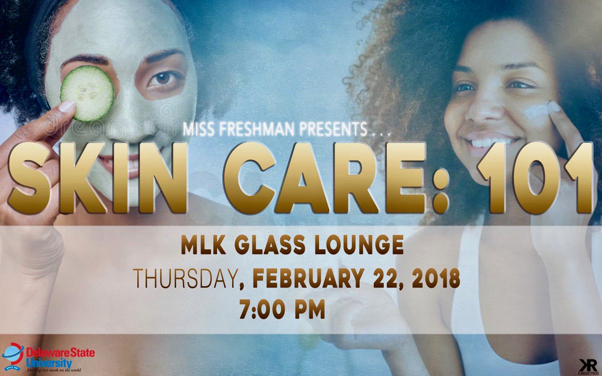 _ashleemichelle's tweet image. Want to learn how to have flawless skin? ✨ Join Miss Freshman for an informational session with games and giveaways all regarding skin care on Thursday, February 22nd in the MLK Glass Lounge at 7:00pm