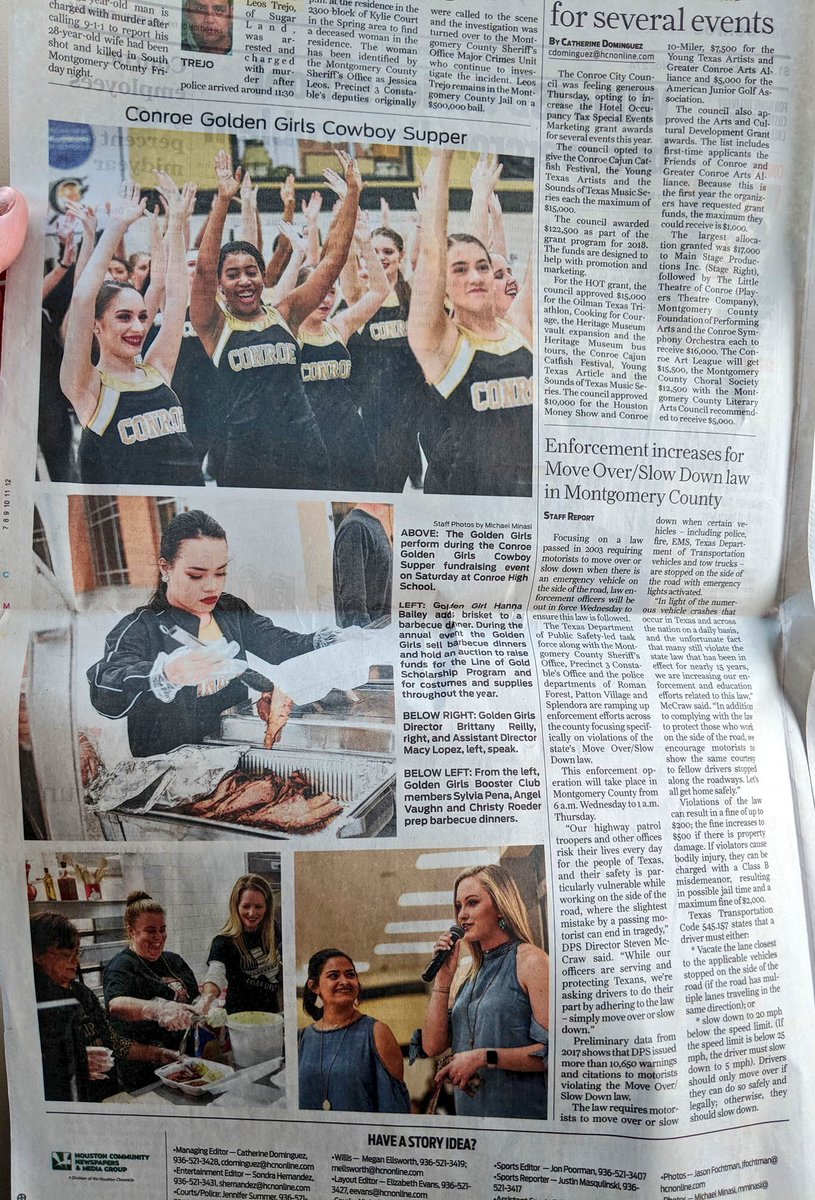 chsGoldenGirls's tweet photo. A huge thank you to those who came out to support our Golden Girls this past Saturday at Cowboy Supper. We love our Conroe community and appreciate all of your support! 🍽 @ConroeCourier https://t.co/kNNGxeTgqe