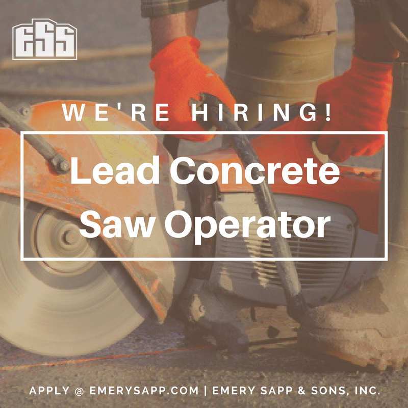 ESS_emerysapp's tweet photo. Join our ESS Family. Our Columbia, MO branch is looking for a Lead Concrete Saw Operator. Follow the link to apply or visit https://t.co/zhajmV1Ezx https://t.co/zIIw1LLpc4 #ESScareers #OWNIT https://t.co/mCFE9rzycE