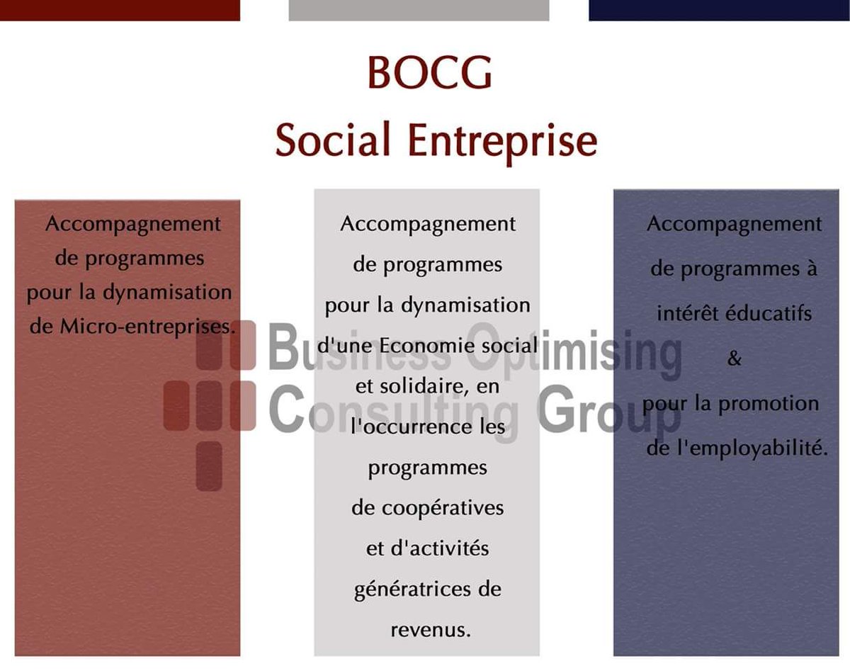 BusinessOCG's tweet photo. BOCG innove pour vous apporter ses services de conseil et d'accompagnement dans des domaines variés. https://t.co/RD6cDRQo8Z