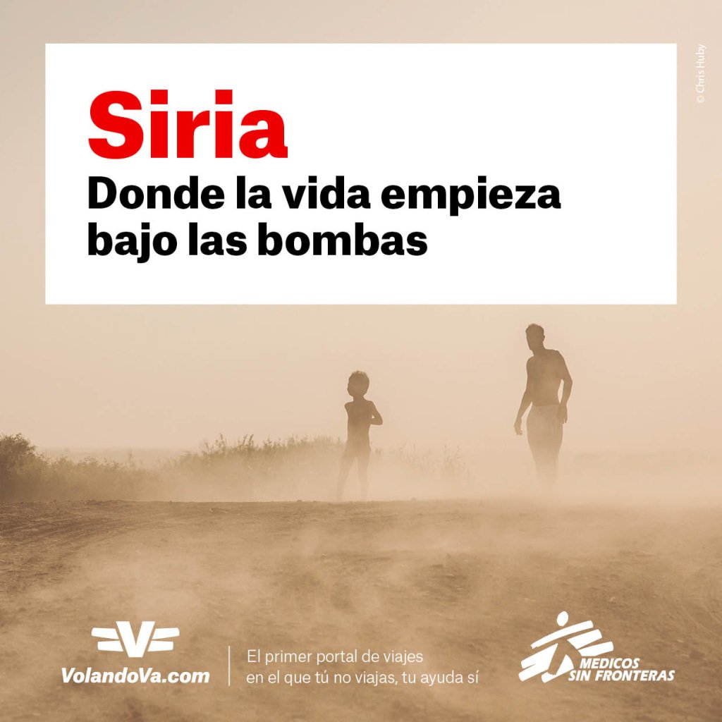 MSF_Espana's tweet photo. En Siria, las mujeres dan a luz bajo las bombas por la guerra. Reserva tu vuelo en https://t.co/VQAp2vOiGx y haz que tu #ayuda vuele para proporcionarles la atención médica que necesitan #VolandoVa #viajar #viajes https://t.co/2KCEXcxuJA https://t.co/FkQlSyyMqP