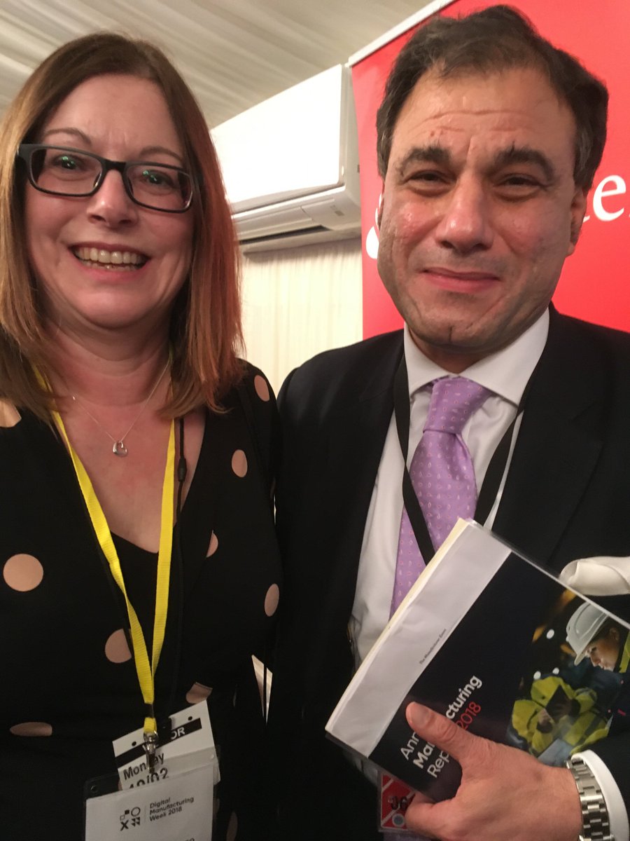 WatfordWorkshop's tweet photo. Fantastic that our CEO Linda was able to meet @Lord_Bilimoria after his talk about his manufacturing story + the opportunity for UK manufacturing @TheManufacturer #DigiMfgWk https://t.co/3lb3zXmbeb