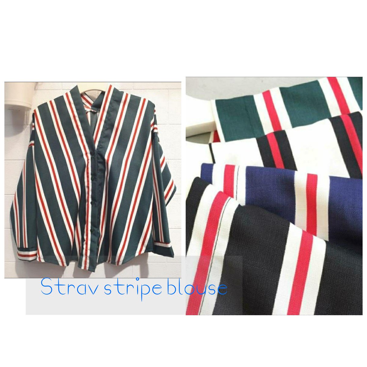 devLinshop's tweet image. Blouse blus stripe strav bahan katun linen LD 100 pjg 58cm Rp 76rb #blouse #blus #bajuwanita #bajumurah #bajuwanitamurah #kekinian #jualbaju #jualan #jualanbaju #jualanku #bajuimport #olshop #olshopmurah #murah #bajustripe #stripeblouse #blousemurah