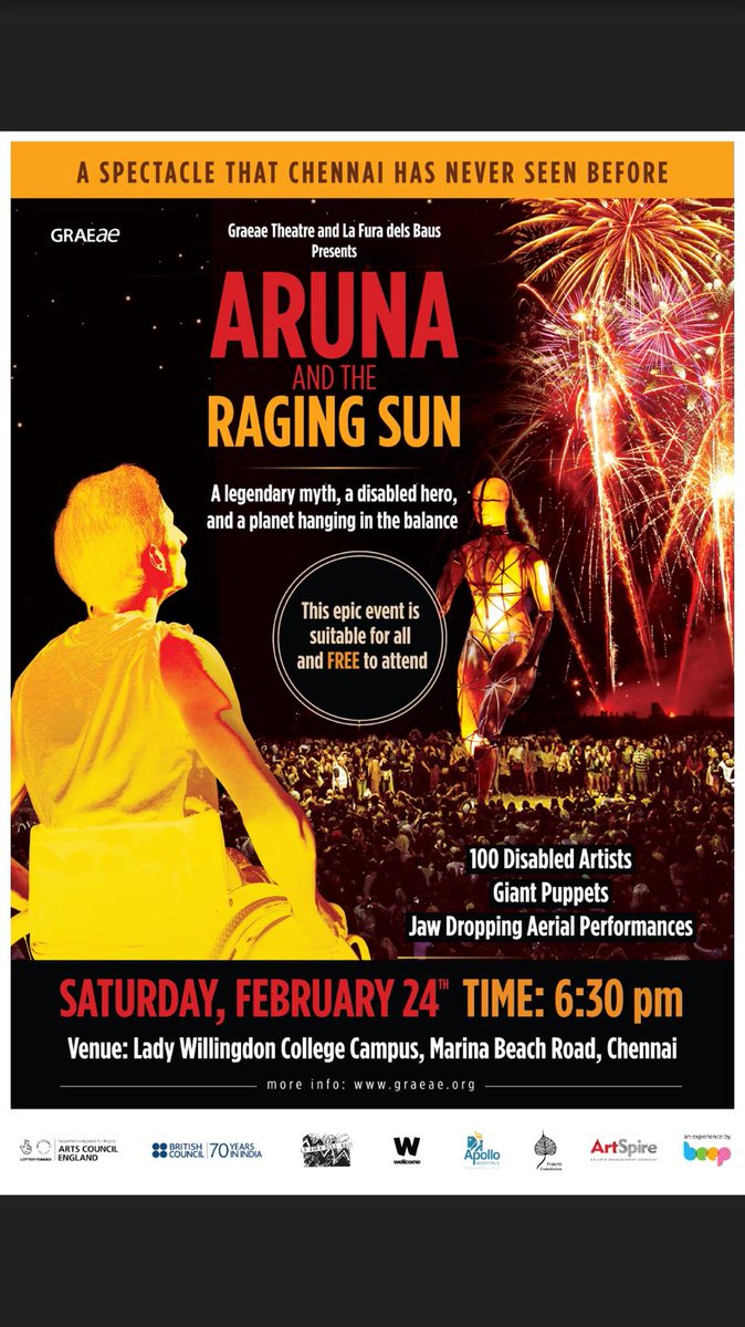 CharitableDcf's tweet photo. All are welcome #ARUNA AND THE RAGING SUN. DCF collaborates with GRAEae theatre company and DCF Children perform's. #Thanks @inBritish .... https://t.co/rKbAaTtgvi