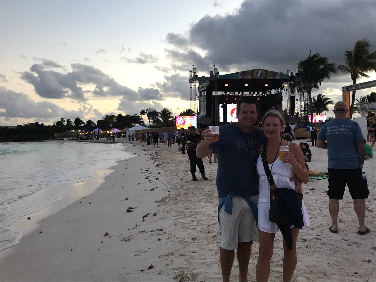 Truly amazing night watching Dead &amp; Company on the beach! A night I will never forget. Thanks for going Donielle and thank you Eric!!!