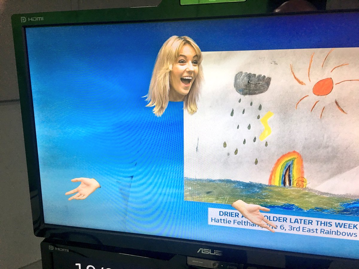 AnnieKnowlson's tweet image. Really didn’t think through the appropriate dress attire today #greenscreenproblems #bobbinghead