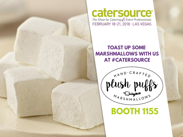 plushpuffs's tweet image. The #catersource2018 trade show starts tomorrow at 11am! See you at booth 1155. #catersource #plushpuffs