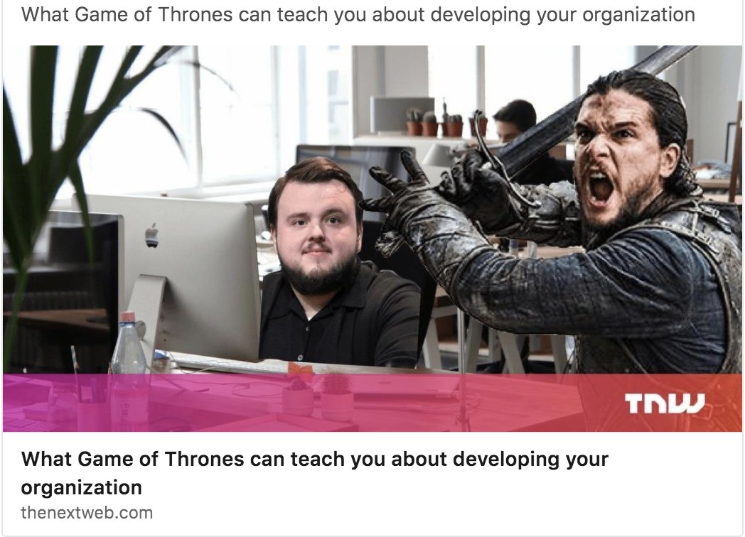 FauenNY's tweet photo. Immerse into #GOT world to read @SOFTVISION_USA latest byline in @TheNextWeb where @aangelani compares Game of Thrones with today's services companies and the concept of guilds. A must read! #talent #guilds #Digital https://t.co/qMfhwClMzK https://t.co/YJ85UItQRz