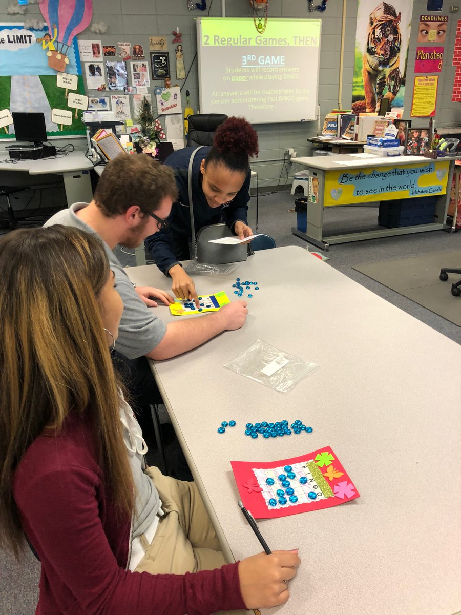 MPCTE Business Fundamental students study for Accounting by combining FINANCE and BINGO. This strategy allows their instructor, Ms. Michelle Kearney, to assess what the students know while ensuring that learning is FUN. "I"- get it! BINGO! Great Job!!!
