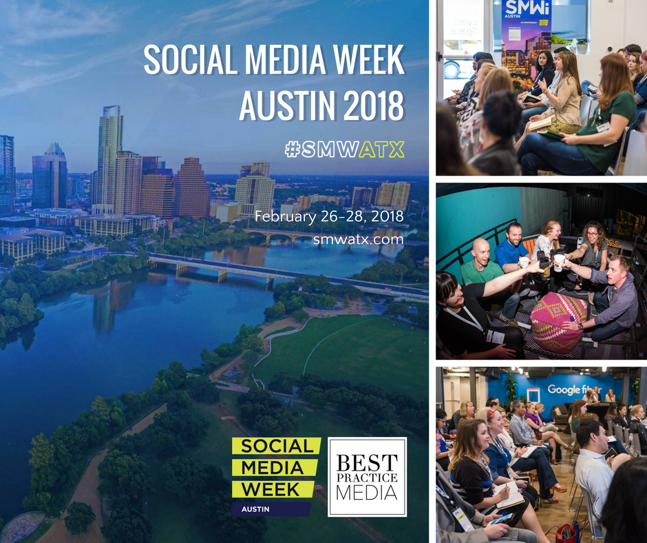 texchange's tweet photo. Join us next Monday for a free happy hour on the first night of Social Media Week! We'll be at CU29 on Monday 2/26 from 5:30 - 8. Register here: https://t.co/Hg5aoAzxfs   TeXchange members &amp; friends also receive 30% off your badge for the conference! https://t.co/fNIWTM4Wqq