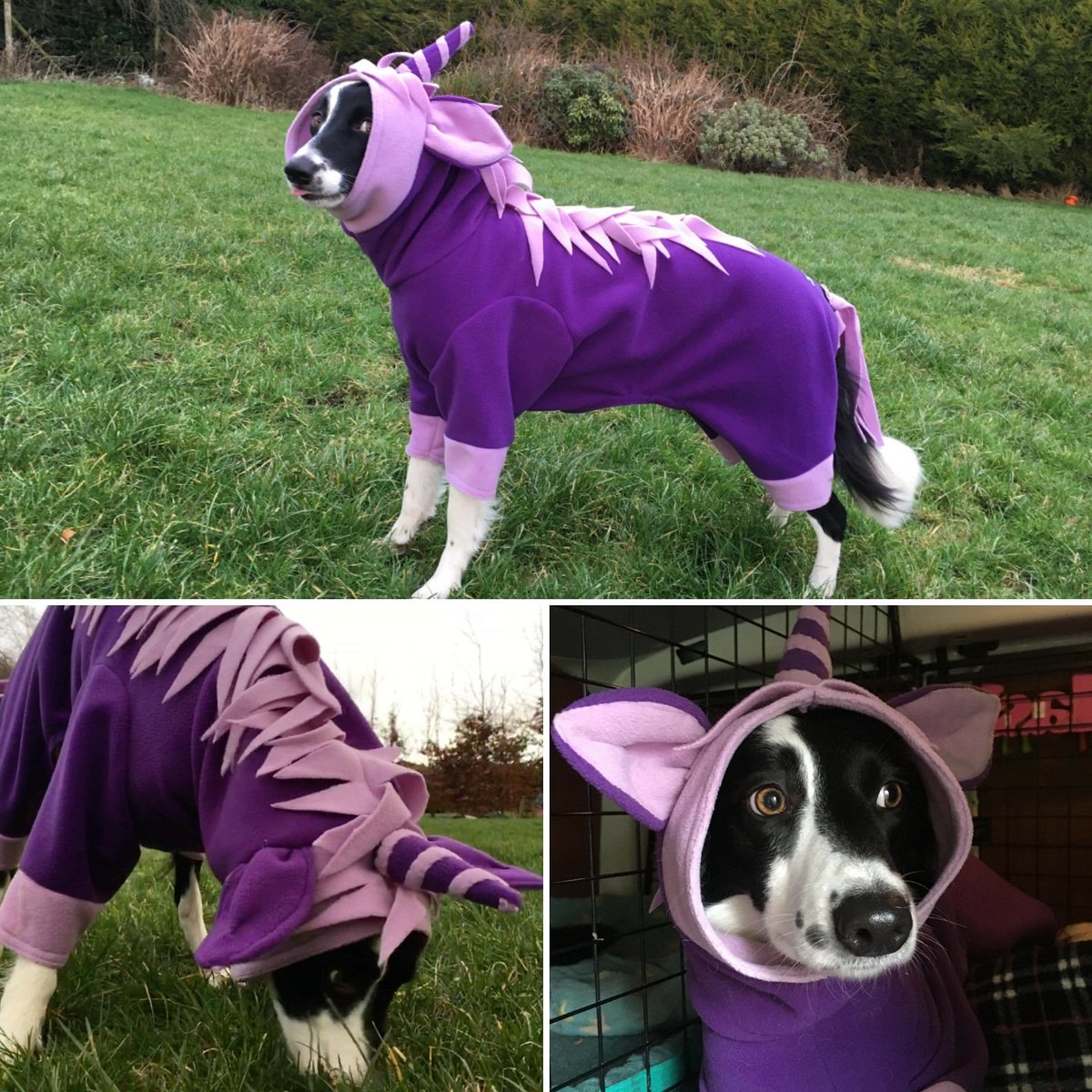 Rocking her new custom made #unicorn onesie