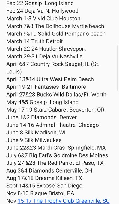 New dates added! Here is my updated/latest schedule! https://t.co/cxaMB5VERr<a href="/tag/fan"class="tags"><span>#fan</span></a>