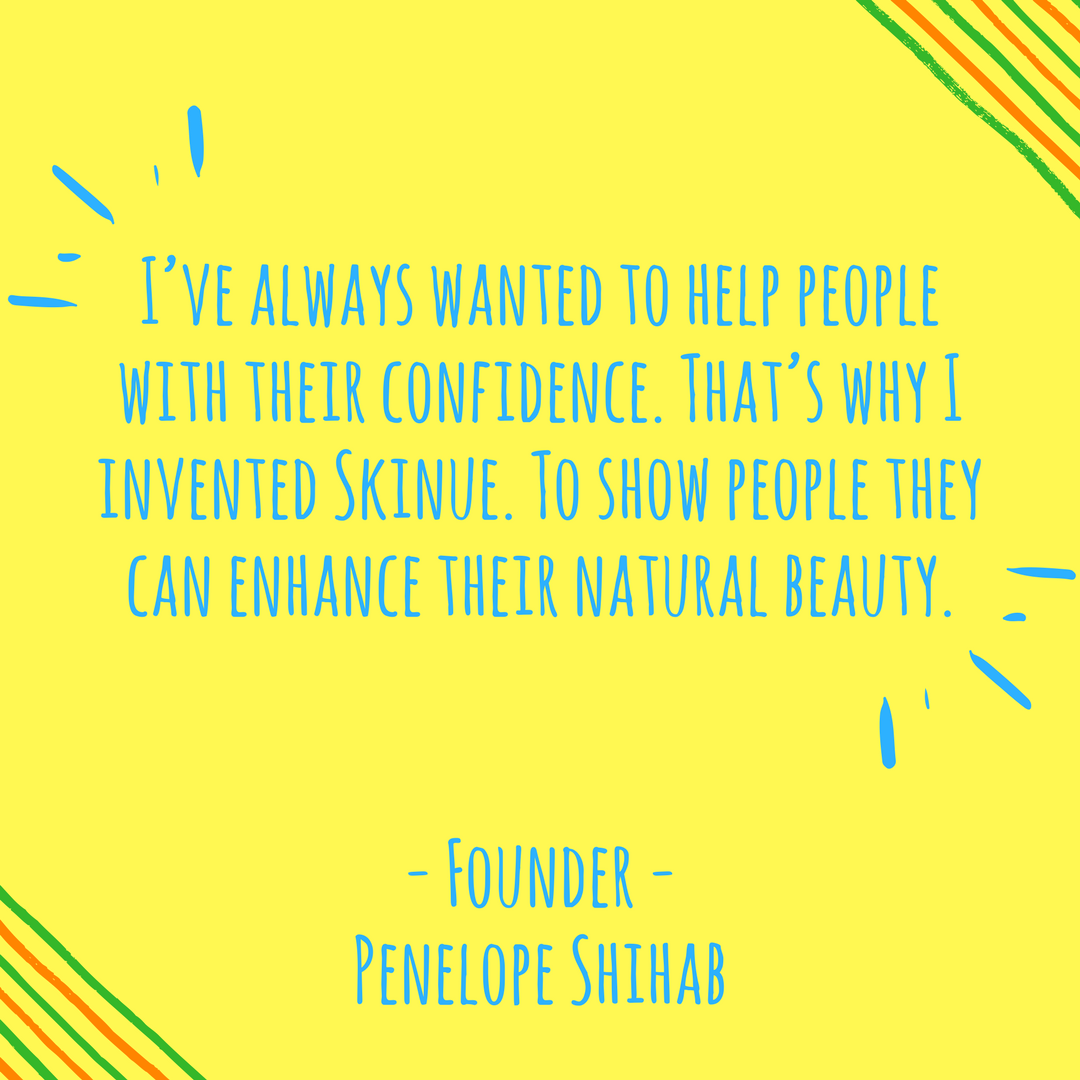 MySkinue's tweet photo. Skinue grew from @penelope_shihab's desire to help people with their confidence. So on this #MotivationMonday remember that you are in control of your feelings and your skin. #Skinue #MySkinue #OriginStory https://t.co/PUZrhI5IZJ