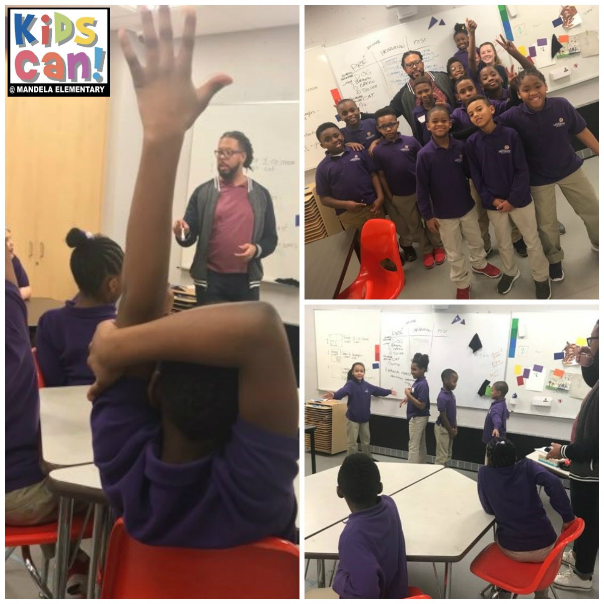 KidsCanOmaha's tweet photo. Scholars in Kids Can's program at @MandelaElem were visited by Jason Fisher with @SurrealMediaLab, who explained film pre-production, production and post production and helped the scholars create their own mini film. #careerockit @OmahaChamber https://t.co/LFryrvi5Wc