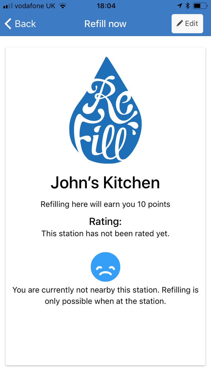 JohnsKitchn's tweet photo. We are proud to announce that we are now a Re-Fill station @RefillBristol #Refill https://t.co/fgrLjD4Fwo
