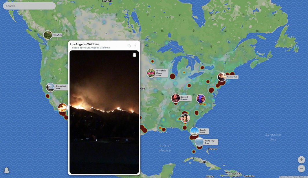 MAInteractive's tweet image. #Snapchat 👻 está en la web y no solo en su App con su nuevo sitio #MapSnapchat, visualiza los snpas a través de geolocalización con mapas de calor. #socialmedia #trends.
Las historias compartidas en Maps, desaparecerán después de 30 días.
Pruébalo ⬇️
map.snapchat.com