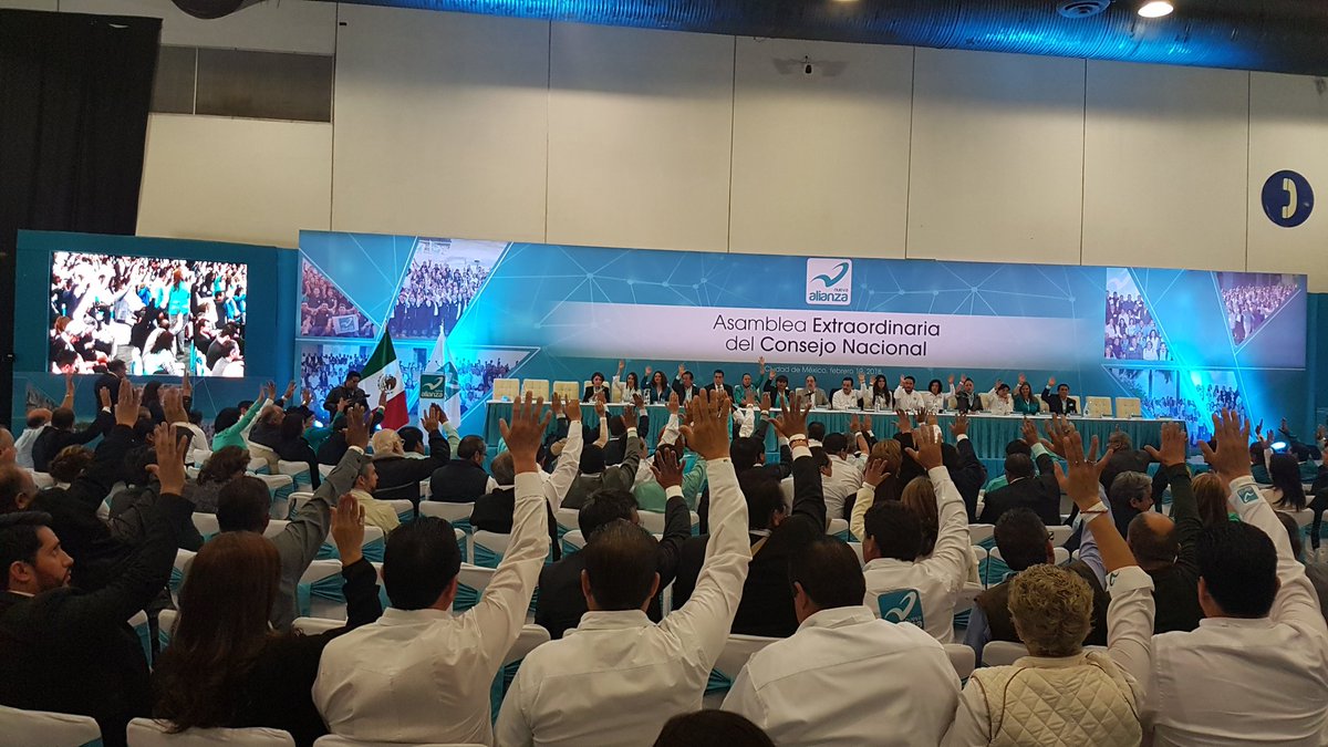 fuerza_turquesa's tweet photo. #AlMomento | Con la asistencia de las y los consejeros nacionales de #NuevaAlianza, damos inicio a nuestra Asamblea Extraordinaria del #ConsejoNacionalNA https://t.co/G1CE4l6m5C