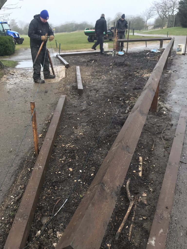 JG_GREENKEEPER's tweet photo. So it hasn't been the best day @ChesDowns as weather was not on our side but not the less doesn't stop @andycopeland088 and @IainBiggs from anything here some work we done today https://t.co/SQLJ0phSgu