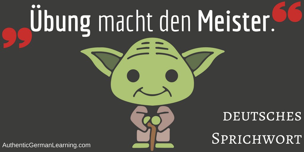 “Übung macht den Meister.”
“Practice is what makes a master.”
― deutsches Sprichwort

#learngerman #Deutschlernen