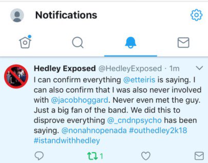 hedleyistand's tweet photo. KNEW IT ALL ALONG
#WeLoveHedley #IStandWithHedley #JFCHedley https://t.co/TTnNk0RX2z