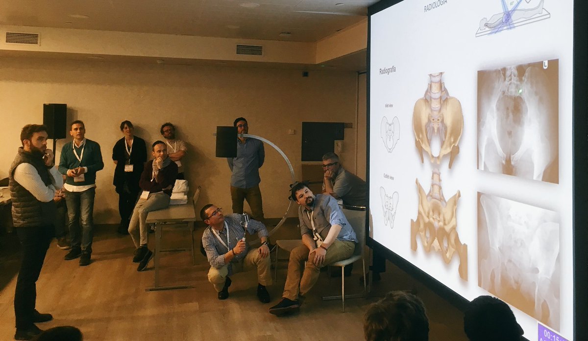 Divertido e instructivo “Work Station: Patient positioning” del curso AOTRAUMA Básico Madrid 2018 #AOTMAD18