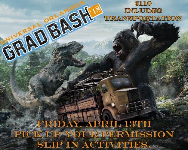 delandbulldogs's tweet image. Reminder that payment for #gradbash is due by end of day, Friday. #WeAreDeLand