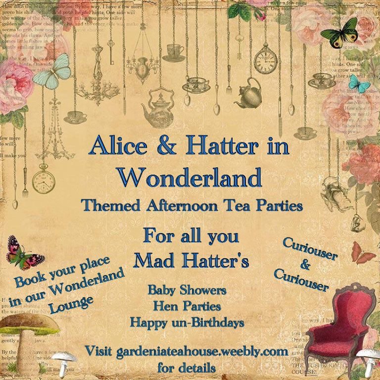 Gardeniatea's tweet photo. Themed Mad Hatter Afternoon Tea. #vegan #vegetarian #madhattersteaparty #afternoontea #sussex#surrey https://t.co/0lRIMiC9kM