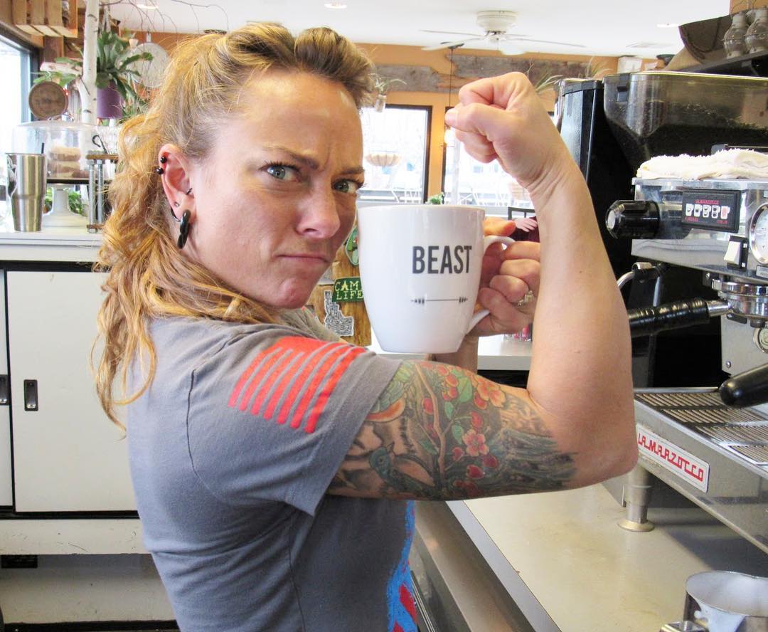 CoffeeStudio1's tweet photo. Happy Barista Monday! ☕️ If you’re a frequent flyer at our Boise store then you definitely know this bad to the bone barista, Toni! She’s kind and caring but don’t be fooled, she’s definitely got some spunk and attitude! She’s passionate about coffee and loves a good brew 🍻 
. https://t.co/osblfS1Xw1