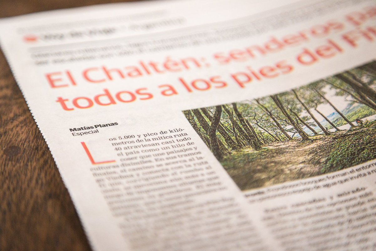 TChalten's tweet photo. Ayer una excelente nota en La Voz Del Interior, suplemento Voy de Viaje. El Chaltén presente en Córdoba.  Los esperamos! Gracias Matías por visitarnos y por la nota! https://t.co/RJP0kEGfVZ