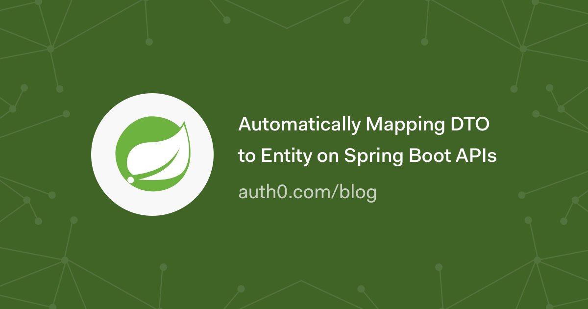 auth0's tweet image. Discover how ModelMapper can help you automate the mapping process of DTOs into entities on @springboot APIs 🙌
→ auth0.com/blog/automatic…
#API #modelmapper #springboot 🍃
