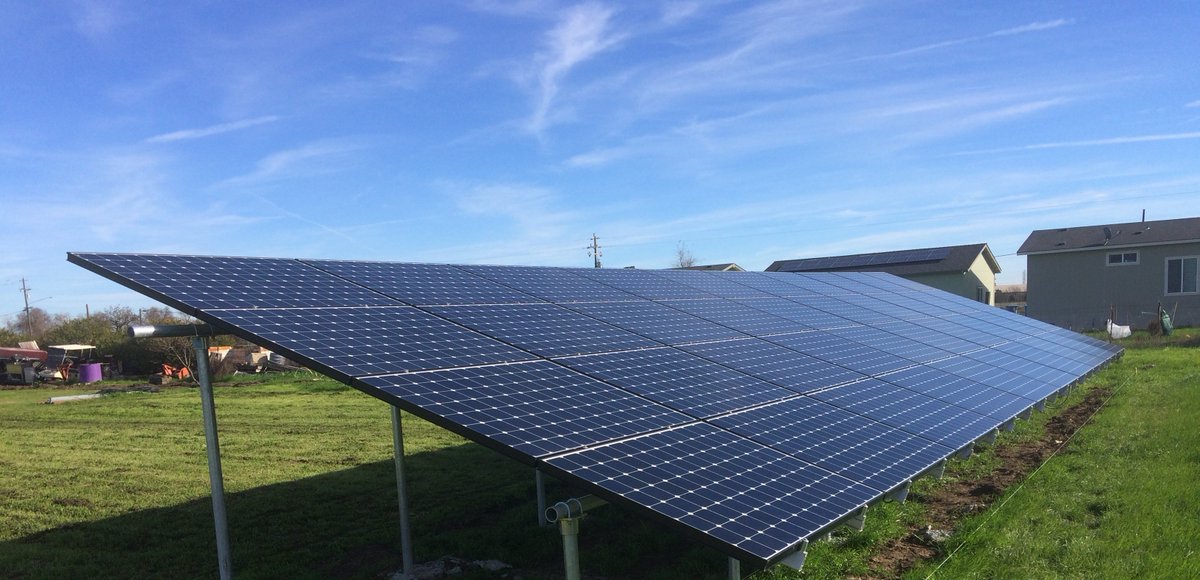 Don't think you have enough space on your roof BUT you have plenty of space on your land? We can do a ground mount for you. Here's a picture of one we just finished in Vacaville. #ambrosesolar #sunpowerpanels #gosolarnow #greenenergy