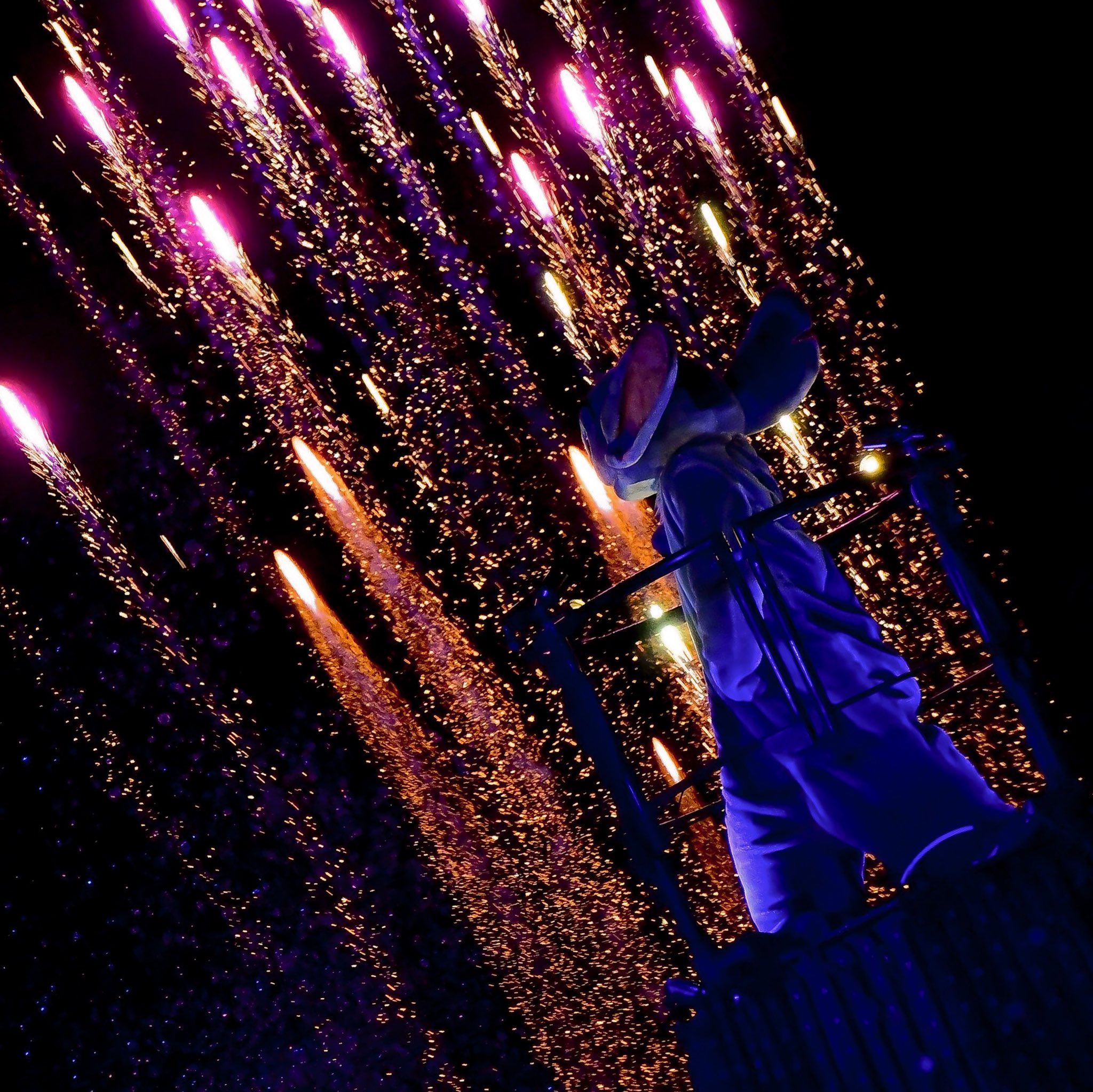 ドナかね すみれ ほぼ交換 Twitterren ズミからスティッチとパイロの絡み なんか後ろ姿カッコいい ファンタズミック Tokyodisneyresort ディズニー写真部 ディズニーシー ファンタズミック ミッキー スティッチ ディズニー夜景 ディズニー写真 パイロ