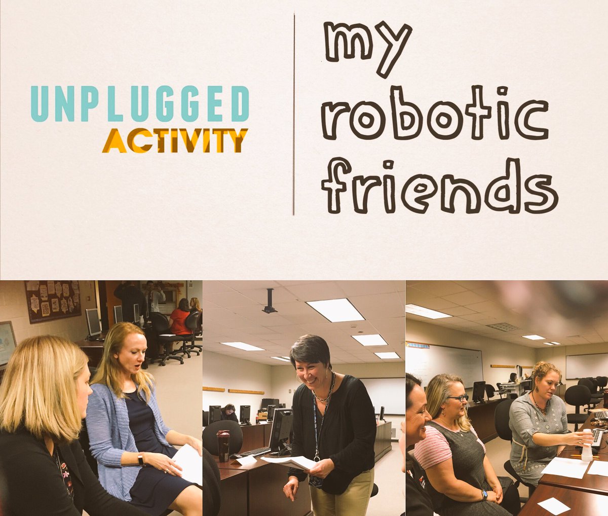 hreitDIS's tweet image. Great night of #unplugged activities, computational thinking and robotics! #CodingintheClassroom @codeorg