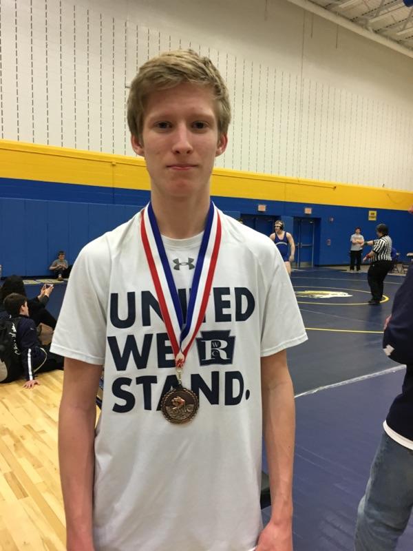 WCR_Wrestling's tweet photo. Nate Johnson earns the Bronze at 120 at #JVStates #40+Matches https://t.co/DgEIpc1o4R