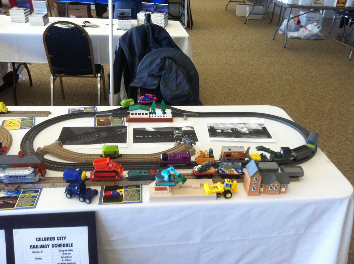 TheMilanTooner's tweet photo. How the Crotoonia layout for #ActionWindsor started out; got alot more bigger and crazy as we brought out more engines for the kids!
#Crotoonia https://t.co/hk8Wg8IId6