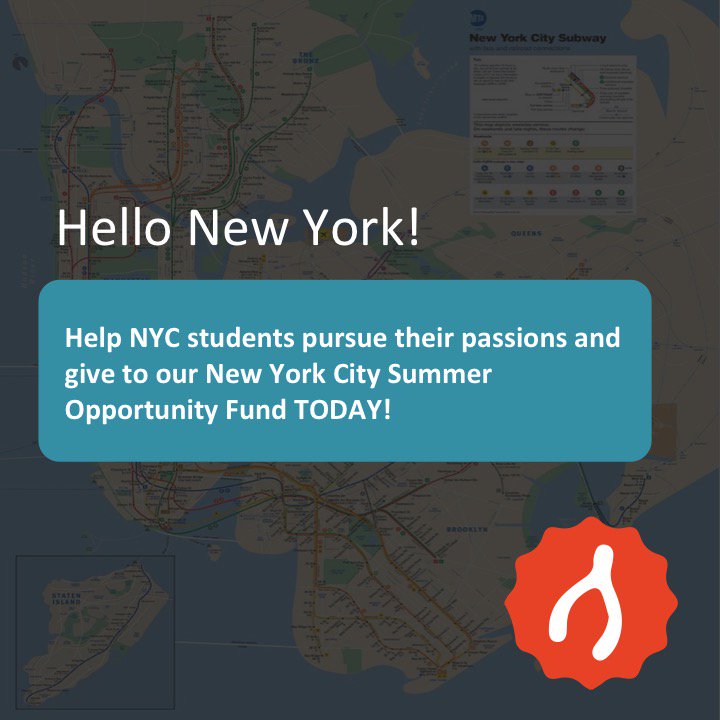 wishboneorg's tweet photo. We give hundreds of #NewYorkCity high school students the opportunity to pursue their passions by attending life-changing summer programs—and we need your help. Donate to the #NYC Summer Opportunity Fund and #SupportASummer! #Wishbone2018 https://t.co/r6faQi7tCq https://t.co/pOrheYQ61j
