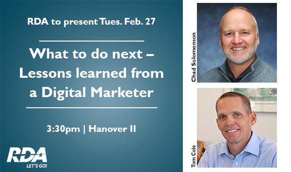 RDA_Digital's tweet photo. Tools, people, and trends constantly shift in the digital marketing realm. Learn to how to stay ahead on Tuesday Feb. 27 in Raleigh, NC. #HighFiveConf https://t.co/VUBBMJESap https://t.co/R3F3zG1Xp1