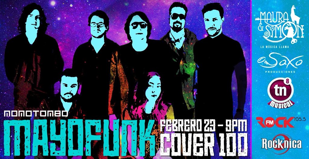Este viernes 23! En @MauraYSimon Momotombo estará tocando su nuevo EP y canciones de todos sus discos 💃🏽🕺🏽