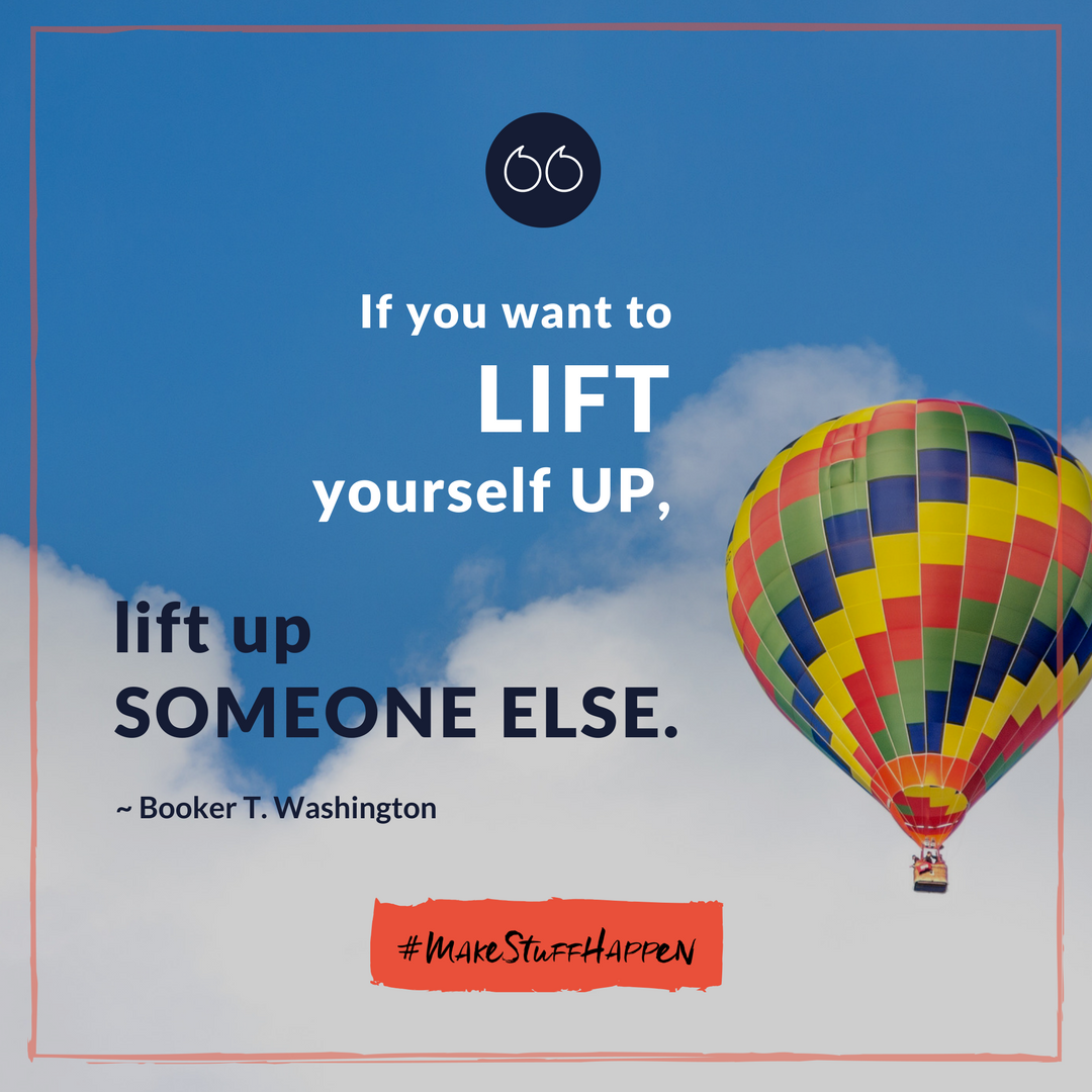 Who are you going to LIFT UP today to #makestuffhappen?

#MondayMotivation #motivation #inspiration #care