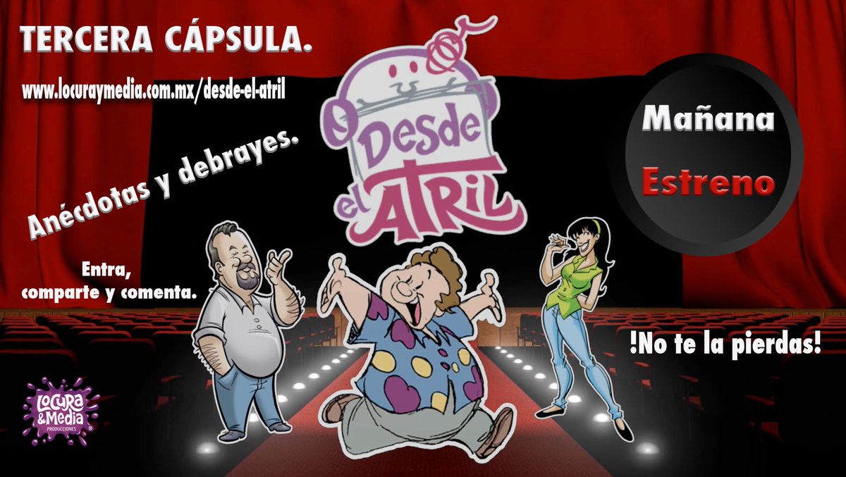 JAVODUB's tweet photo. Mañana estrenamos nuestra tercera Cápsula DESDE EL ATRIL, https://t.co/eaJacAqedP
No te la pierdas!!! https://t.co/DkLUgFiDCC