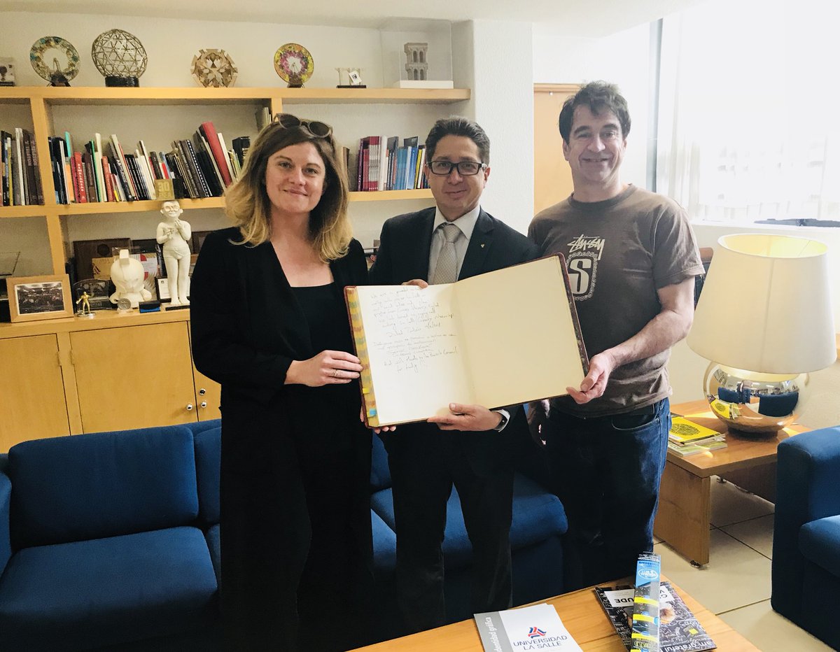 GMatouskova's tweet photo. From Coventry to Mexico! First meeting with our wonderful hosts @LaSalleUniv before #socvalue #urbandesign #socent workshops start tomorrow delivered by @ICTE_CU @CUSocEnt @covcampus under @NewtonFund #helinks https://t.co/JjSOlX8vPi
