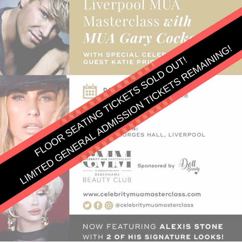 celebmuamaster's tweet photo. 🚨 Floor seating tickets have SOLD OUT!🚨

Don't panic! LIMITED general admission tickets to our Liverpool Celebrity Masterclass are available.

Don't miss your chance to catch world famous MUA @GaryMakeUp along with his guest model @KatiePrice &amp; the fab @Iamalexisstone too! 🔥 https://t.co/7M0XBYbgah