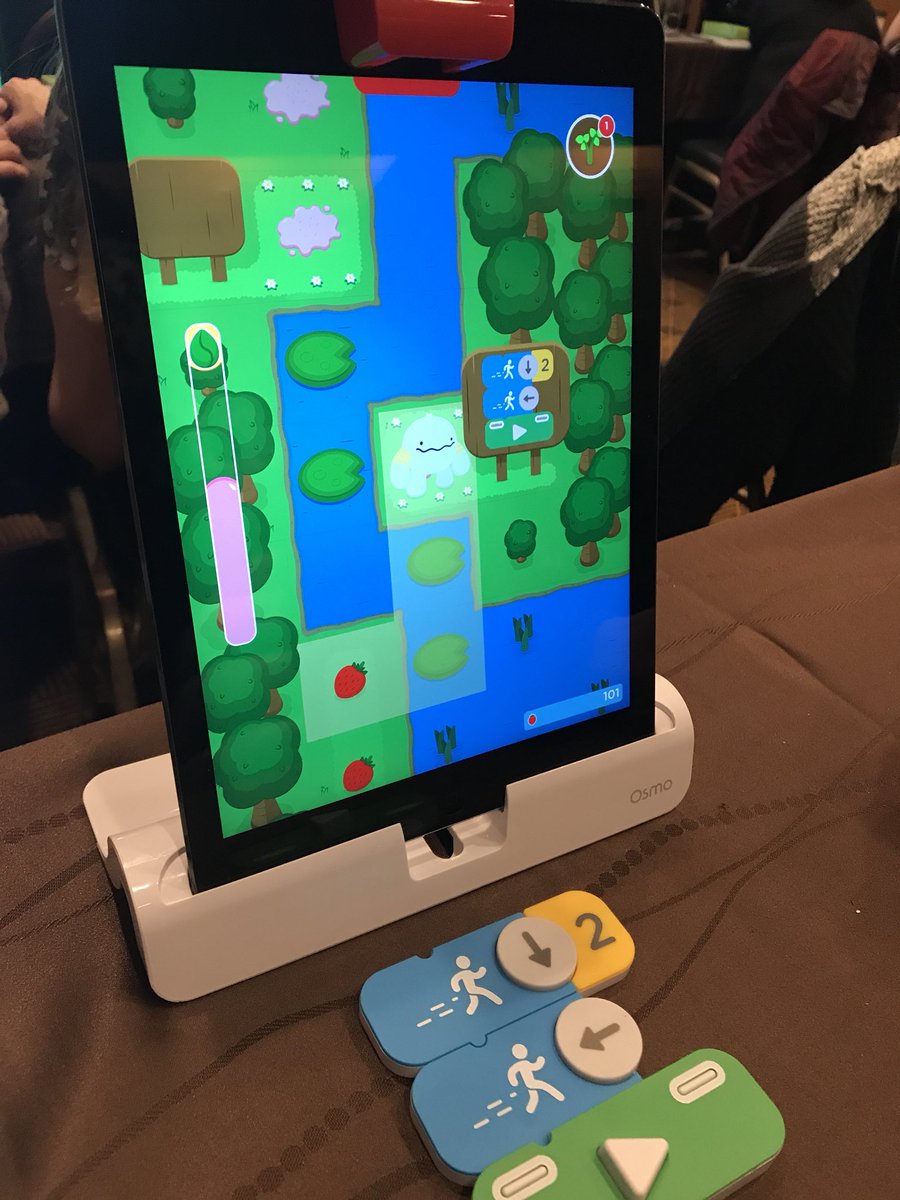 MsWTeaches2nd's tweet photo. Coding with Osmo and Awbie. #ASTE18 https://t.co/J1A0WqUcZV