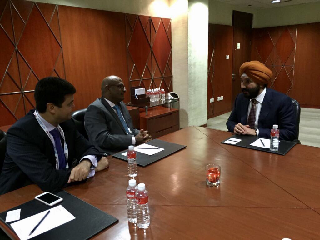 NavdeepSBains's tweet photo. Productive chat with @Wipro’s @AbidaliNeemuchw, and @TCS about how our economic strength and success makes Canada a great place to do business. Our leadership is being recognized on a global scale. #cdnpoli https://t.co/icWTYPm3xF