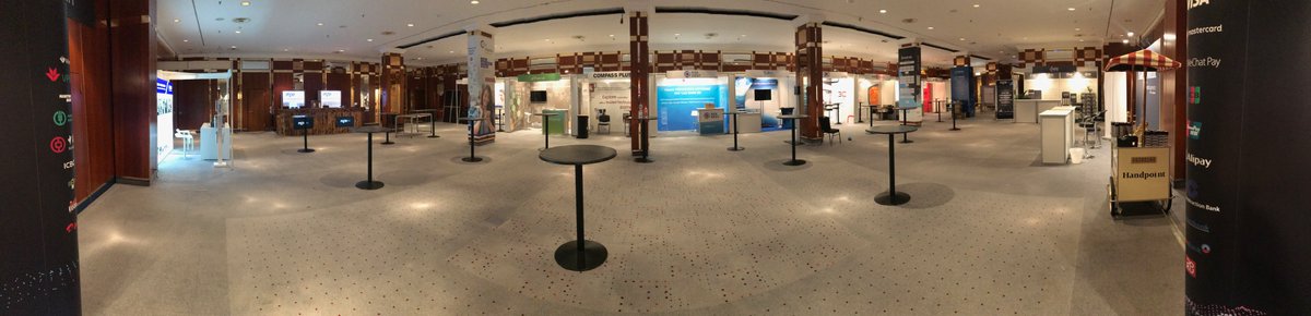 mpecosystem's tweet photo. MPE exhibition area is coming together! 35 exhibitors @ #MPEecosytem will showcase tomorrow latest & greatest innovation in merchant #payments & POS https://t.co/UYeFIjnAIX