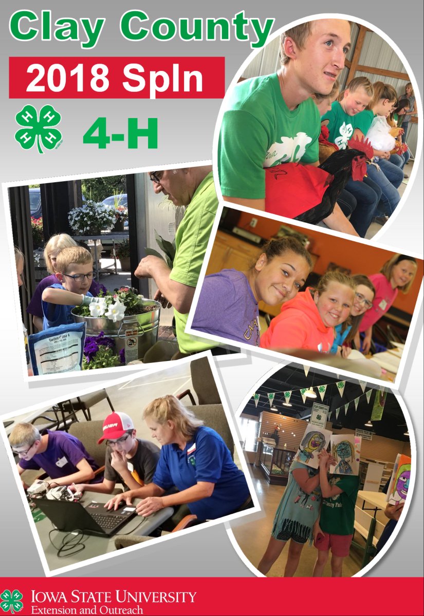 isueclay's tweet photo. The 2018 Clay County SpIn Book is out! View the book online at https://t.co/f9aD9dRAZ2 
Spring Registration is available at https://t.co/GOzssVbJr3 https://t.co/2nFDgcAVb6