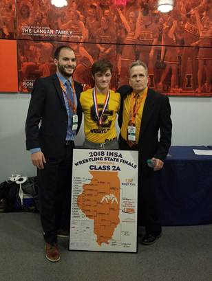 CCHSCorsairs's tweet photo. Riley Palm '19 earned the title of 2A 138 State Champion this weekend. He is the first Carmel wrestler to earn this honor! #MYCarmel @CarmelCorsairs https://t.co/z4NOCNQ1Kn