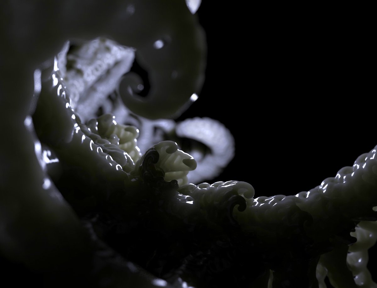 morfklasm's tweet photo. #fractal #abstractart #darkart #art #rendering #chaos #3dart @KeyShot3D #3DModeling #ArtOfTheDay #artnews #3dfordesigners #render #alien #scifi #organic #3dgreece #panthimis https://t.co/r8vfty0LaC