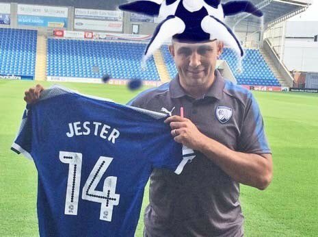 AmberAntlers's tweet photo. Slack Jester doing a fine job we think. #chesterfield #chesterfieldfc #jacklester #relegation #leaguetwo #efl #footballleague #derbyshire #spireites https://t.co/3lxlvpChGM