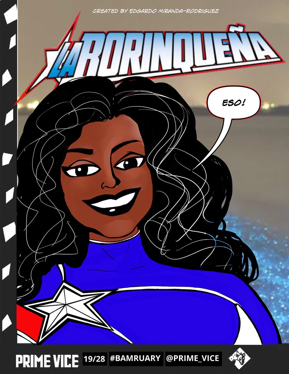 prime_vice's tweet photo. 19/28 for #bamruary Afro-Latina super-heroine @laborinquenacomics created by @mredgardonyc. Bio by @ananyavahal. Created on @comicdrawapp #laborinqueña #laborinquenacomics #boricua #comicdraw #blackawarenessmonth #afrolatinas #blacksuperheroes #blackheroesmatter ##puertorican https://t.co/meOffUx4Zr